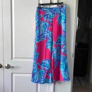 Lilly Pulitzer Silk Palazzo Pant Size Small